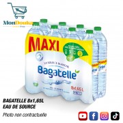 Eau de source bagatelle de 8 x 1,65L